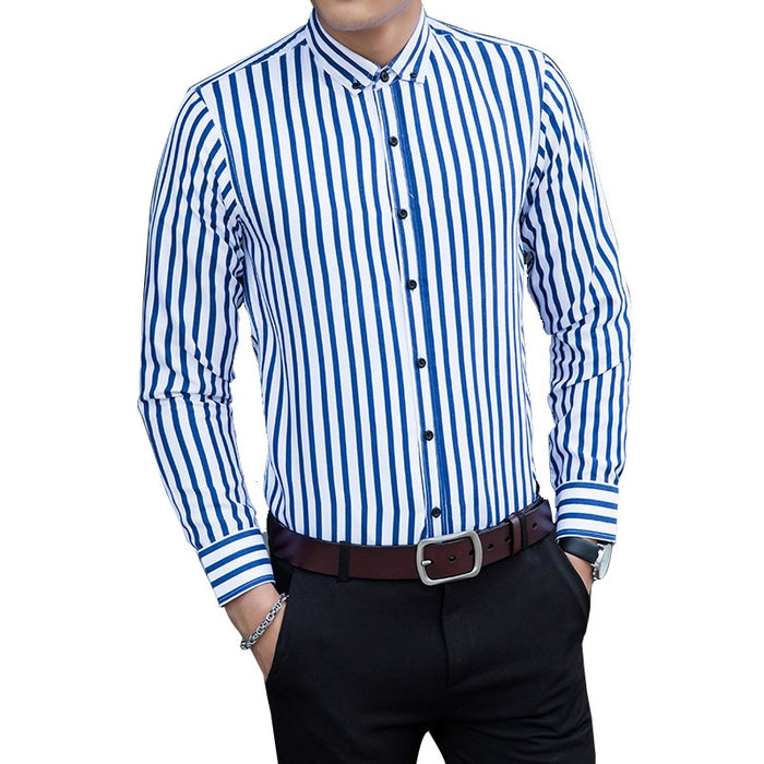Casual Business Long Sleeve Social Button Down Casual Shirt
