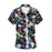 Casual Male Flower Print Beach Holiday Camisa Shirt