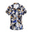 Casual Male Flower Print Beach Holiday Camisa Shirt