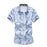Casual Male Flower Print Beach Holiday Camisa Shirt