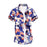 Casual Male Flower Print Beach Holiday Camisa Shirt