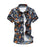 Casual Male Flower Print Beach Holiday Camisa Shirt