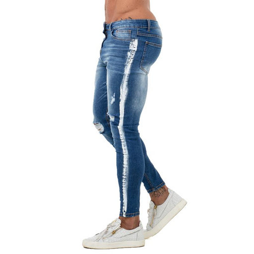 Mens Jenas Side Stripe Super Spray on Skinny Jeans