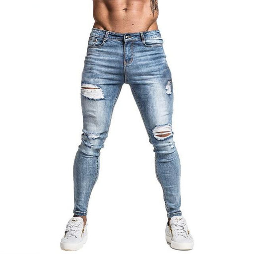 Skinny Jeans For Men Faded Blue