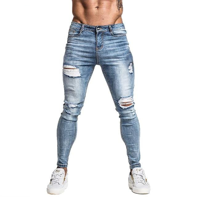 Skinny Jeans For Men Faded Blue