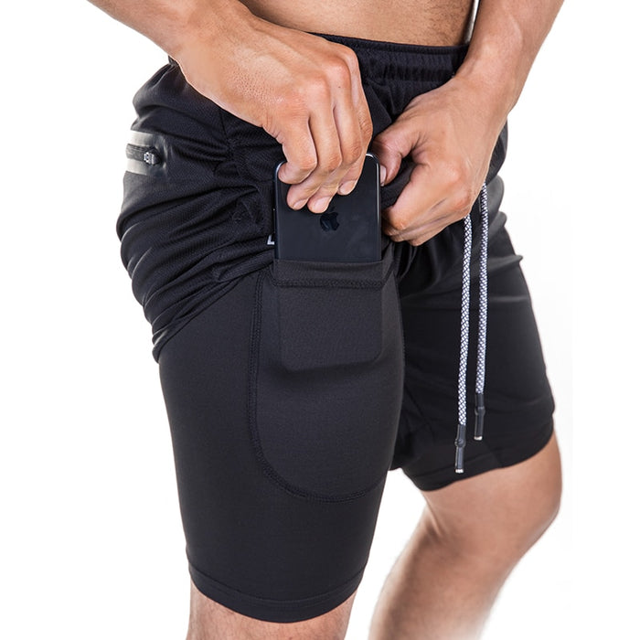 Gyms Fitness Bodybuilding Running Male Shorts