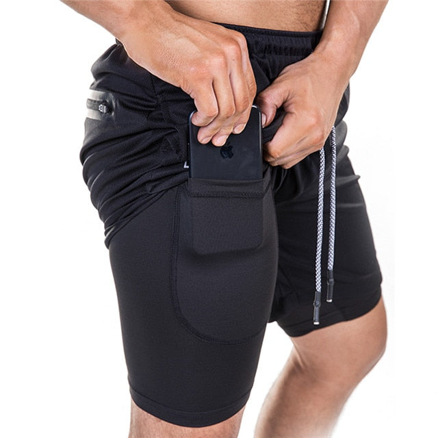 Gyms Fitness Bodybuilding Running Male Shorts