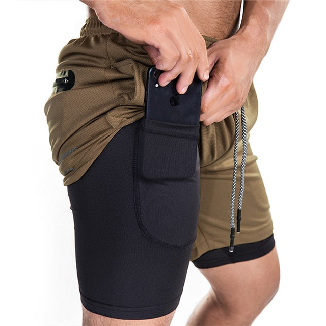 Gyms Fitness Bodybuilding Running Male Shorts