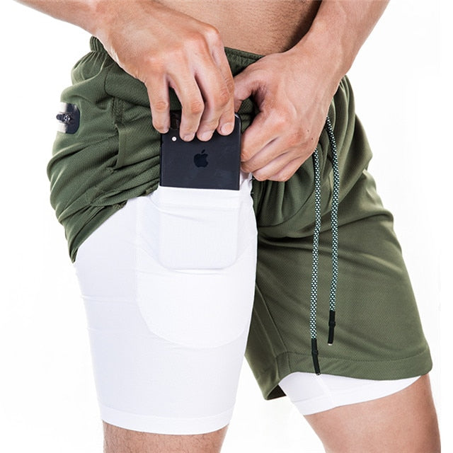 Gyms Fitness Bodybuilding Running Male Shorts