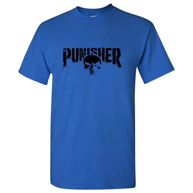 mans Clothing Skull Shirts Printed 100% cotton T Shirt Men T shirt Dark Souls Punisher Men T-shirts Punisher Short sleeve Tee