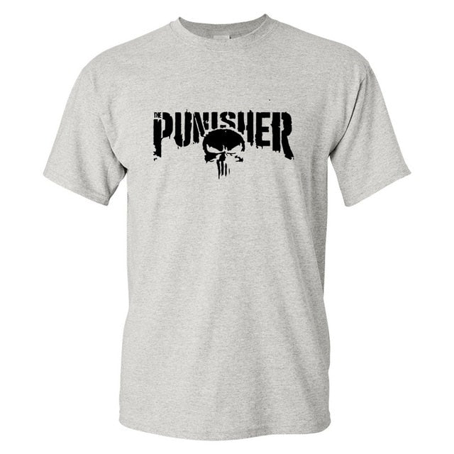 mans Clothing Skull Shirts Printed 100% cotton T Shirt Men T shirt Dark Souls Punisher Men T-shirts Punisher Short sleeve Tee