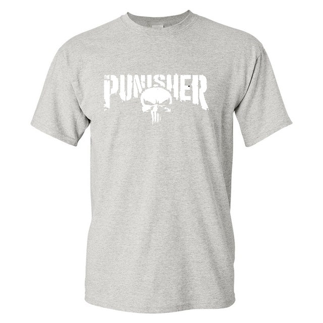 mans Clothing Skull Shirts Printed 100% cotton T Shirt Men T shirt Dark Souls Punisher Men T-shirts Punisher Short sleeve Tee