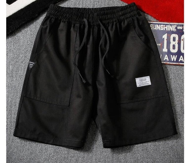 Elastic Waist Camouflage Shorts