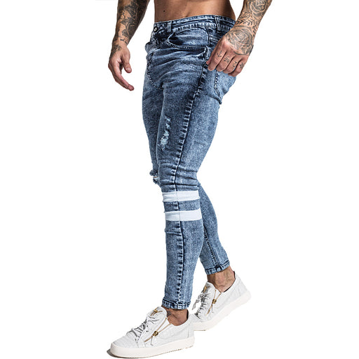 Mens Skinny Jeans Slim Fit Ripped Jeans
