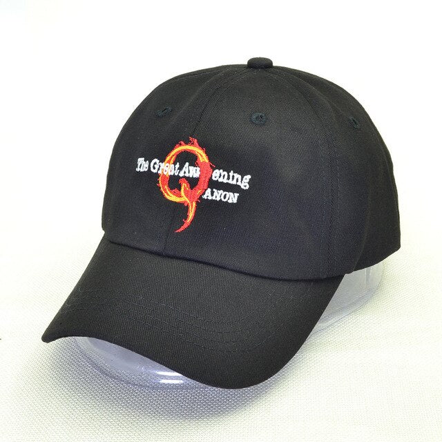 Q US Flag embroidery dad hat
