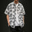 Casual Coconut Tree Pineapple Leaves Floral Printed Hawaii Shirts