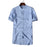 Fashion Mandarin Collar Slim Fit Short Sleeve White Cotton Linen Shirts