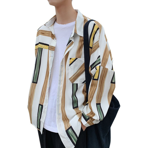 Casual Korean Fashion Striped Shirt