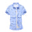 Korea Fashion Short Sleeve Designer Button Down Casual Shirt